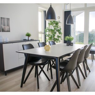 Bergen Spisebordssæt - 6 stole